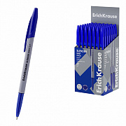 ручка шариковая erichkrause slender® stick grey 0.7, super glide technology, синий 63083