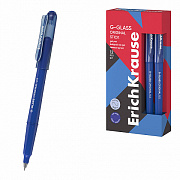 ручка гелевая erichkrause g-glass stick original 0.5, синий 61301