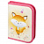пенал пифагор, 1 отделение, 1 откидная планка, полиэстер, 19х13 см, "smiling fox", 271014