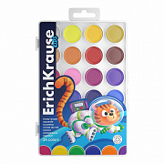 акварель 24цв.erichkrause kids space animals медовые с уф защитой яркости 61362