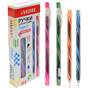 ручка шариковая devente twist синий, масляная, 0.7мм 5073456
