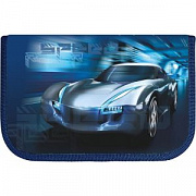 пенал lamark smart pocket "speed racer blue",1 отд., на 14 пр., 130х200х20 мм, откид. карм.