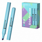 текстовыделитель erichkrause visioline v-17 pastel, цвет чернил голубой 