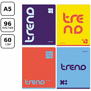 тетрадь 96л. а5 клетка bg "monocolor. trend"