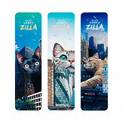 закладка для книг, 47*176мм, meshu "catzilla", ассорти