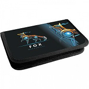 пенал lamark "fox", 1 отд., 130х200х30 мм, на молнии, доп.вкладыш, покрытие soft touch