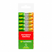 аккумулятор gp aaa (hr03) 1000mah 10bl