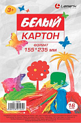 картон белый а5+ 16л lamark 350г/м2