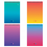 блокнот а6 60л. на гребне bg "bright monocolor"