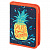пенал пифагор, 1 отделение, 1 откидная планка, ткань, 20х14 см, ananas, 229207