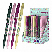 ручка шариковая erichkrause r-301 stick floral soul 0.7, синий 63078