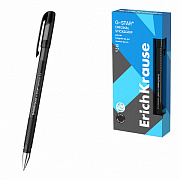 ручка гелевая erichkrause g-star® stick&grip original 0.5, черный 45207