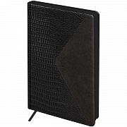 ежедневник недатированный, а5, 136л., кожзам, bg "reptile. onyx", цветной срез, карман