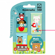 закладки магнитные для книг, 4шт., meshu "best friends", матовая ламинация