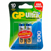 gp ultra plus, aa (lr06, 15а), 2шт/уп gp 15aup-2cr2