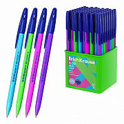 ручка шариковая erichkrause r-301 stick neon 1.0, синий 63069 