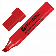маркер перманентный brauberg "jumbo" красный 3-10 мм, скошенный 151226
