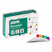 булавки офисные officespace, 28мм, 150шт., картонная коробка