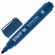 маркер перманентный staff "basic budget pm-125" синий круглый 3мм 152175