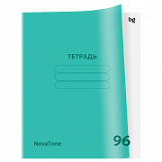 тетрадь 96л. а5 клетка bg "novatone. магия мяты", пластиковая обложка