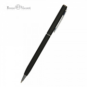 ручка шариковая bruno visconti "palermo", черный металлический корпус, 0,7 мм, синяя, 20-0250/01
