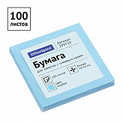 бумага с кл.краем 76*76 100л officespace голубой 299719