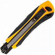 нож канц. 25мм  brauberg extra-dl, с двумя фиксаторами, резиновые вставки, 238732