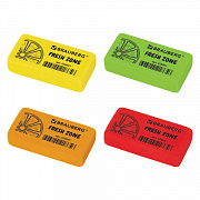 ластик brauberg "fresh zone", 40х20х10мм, ассорти, прямоуг.,228061