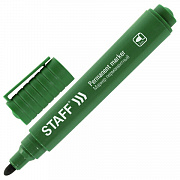 маркер перманентный staff "basic budget pm-125" зеленый круглый 3мм 152177