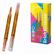 текстовыделитель двусторонний erichkrause visioline v-16 zoom neon оранжевый 60823 
