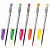 ручка шариковая brauberg ice color масляная синяя 0,6мм 142935