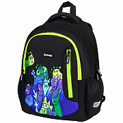 рюкзак berlingo boom "monsters" 38,5*29*12см, 2 отделения, 3 кармана, анатомическая эва спинка