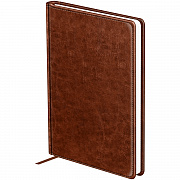 ежедневник недатированный, а5, 160л., твердый переплет, кожзам, bg "nebraska. brown", коричневый