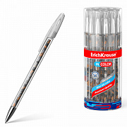 ручка гелевая erichkrause incolor "rough native", синяя, игольчатый узел 0,5 мм, 48785