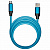 кабель bold usb – type-c, 1 м, 3 а, smartbuy, для быстрой зарядки и передачи данных, толстый, синий,