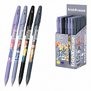 ручка шариковая erichkrause r-301 stick&grip простоквашино 0.7, синий 61003