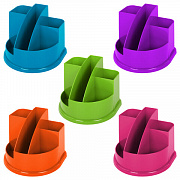 подставка-органайзер brauberg style color, 5 отделений, 132х122х108 мм, ассорти, 238095, ор55
