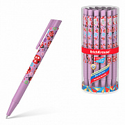 ручка шариковая авт. erichkrause colortouch matic&grip ladybug 0.7, синий 56056