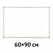 доска магнитно-маркерная 60*90 officespace, алюминиевая рамка slim, полочка
