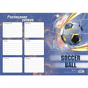 расписание уроков а4  soccer bal, мел.бумага 170г/м