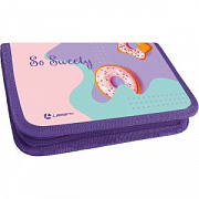пенал lamark so sweety, 1 отд., 115х205х30 мм, на молнии, soft touch