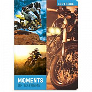 тетрадь на склейке 80л. a5 клетка lamark "extreme"