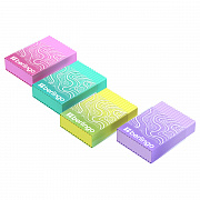 ластик berlingo "gradient" прямоугольный, пластиковый кейс, eco-pvc, 45*32*11мм