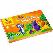 пластилин 18цв.360гр. мульти-пульти "приключение енота" кп_10211 + стек