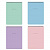 блокнот на гребне а5 60л brauberg "minimal pastel",клетка, 116427