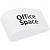 ластик officespace small drop 38*22*16мм термопластичная резина, obgp_10105