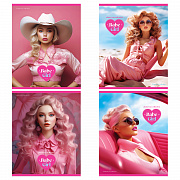 тетрадь 80л. а5, клетка bg "glamorous collection", глянцевая ламинация