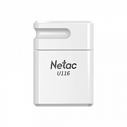 флеш-диск 32gb netac u116, usb 2.0, белый, nt03u116n-032g-20wh