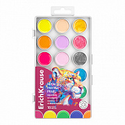 акварель 18цв.erichkrause safari neon+pastel+pearl с уф защитой яркости 61380