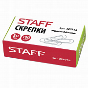 скрепки 50мм оцинк. staff 226755 100шт/к-уп